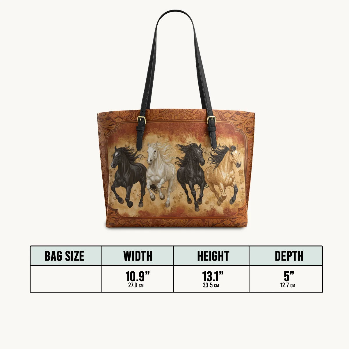 Galloping Horse Legacy Leather Tote Bag