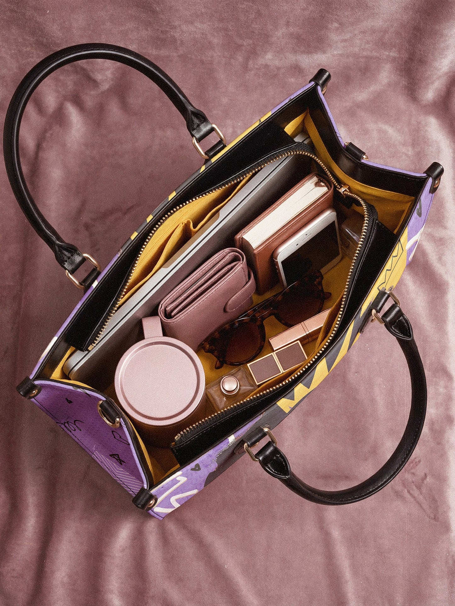 "Aina" Grape Soda Leather Handbag Deal