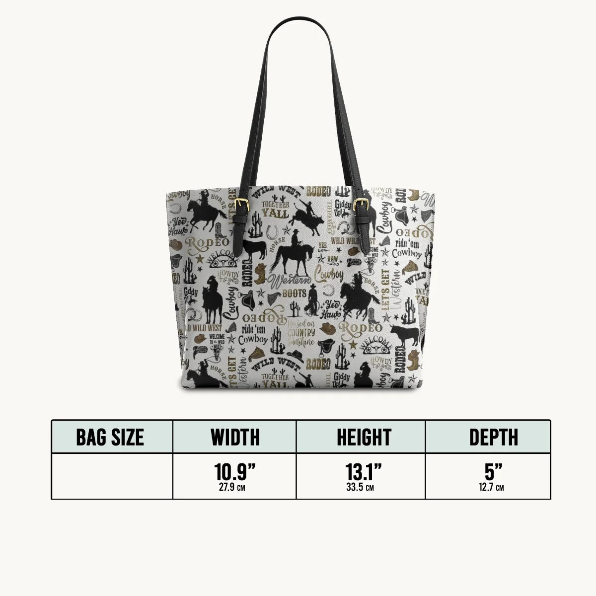 Rodeo Spirit Leather Tote Bag