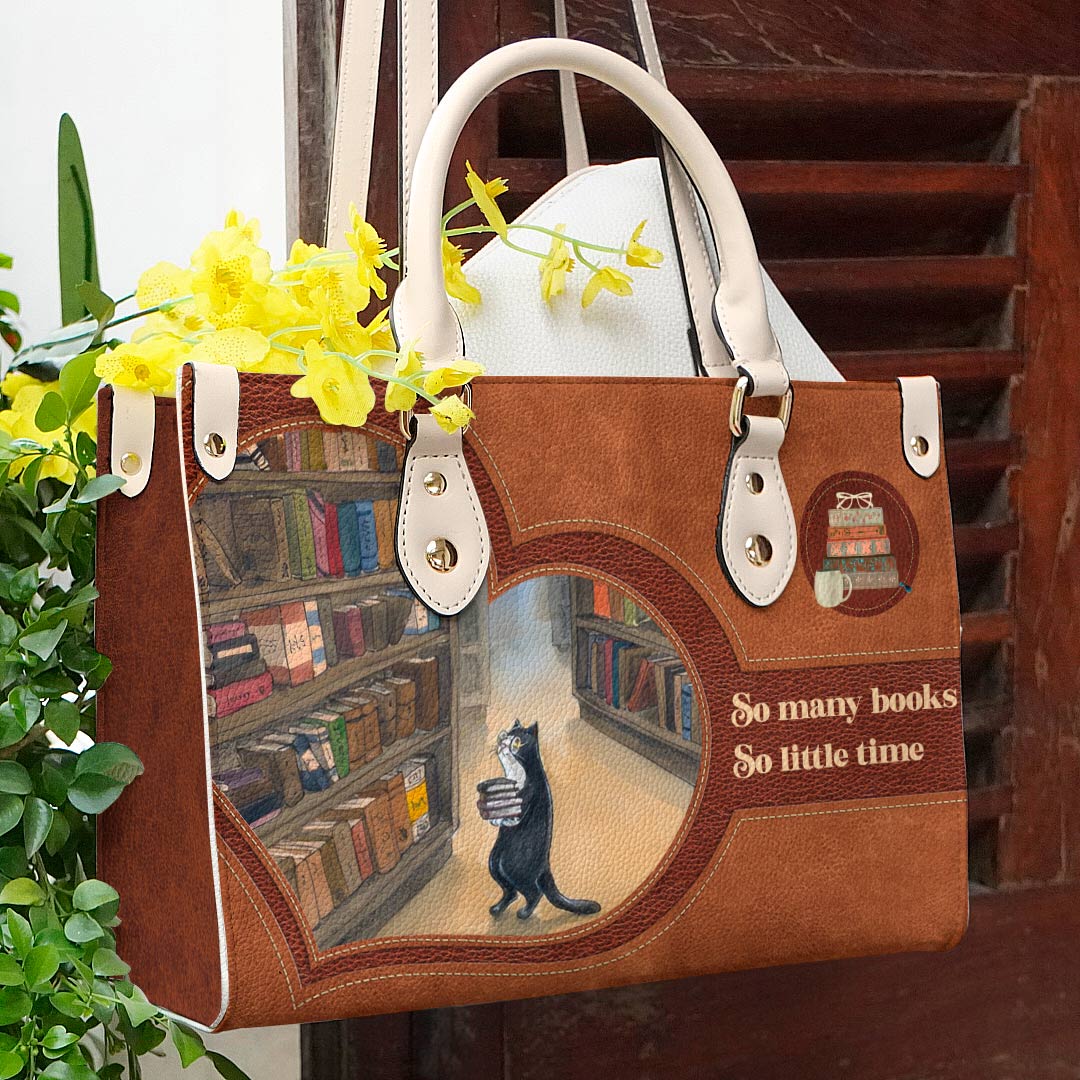 Leather Bag Reading Leather Bag So Many Books Ver2
