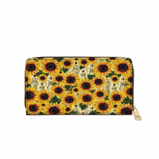  Leather Clutch Purse Sunflower Legacy - Grandma, Mom & Daughter Edition