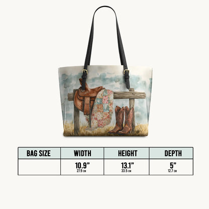 Prairie Rest Leather Tote Bag