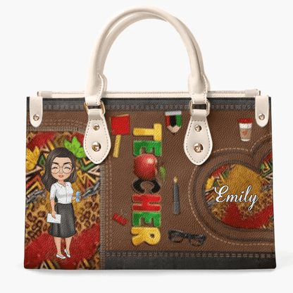  Leather Bag Teacher Personalized Bag Juneteenth Teacher