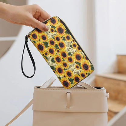  Leather Clutch Purse Sunflower Legacy - Grandma, Mom & Daughter Edition