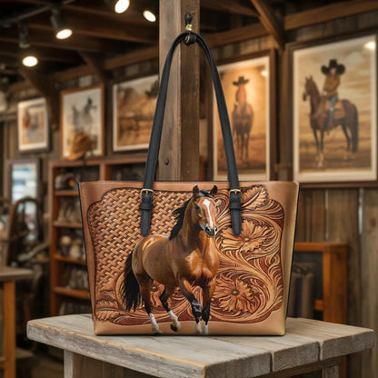  Horse Legacy Leather Tote Bag