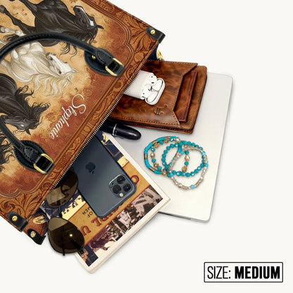  Personalized Galloping Horse Legacy Leather Bag