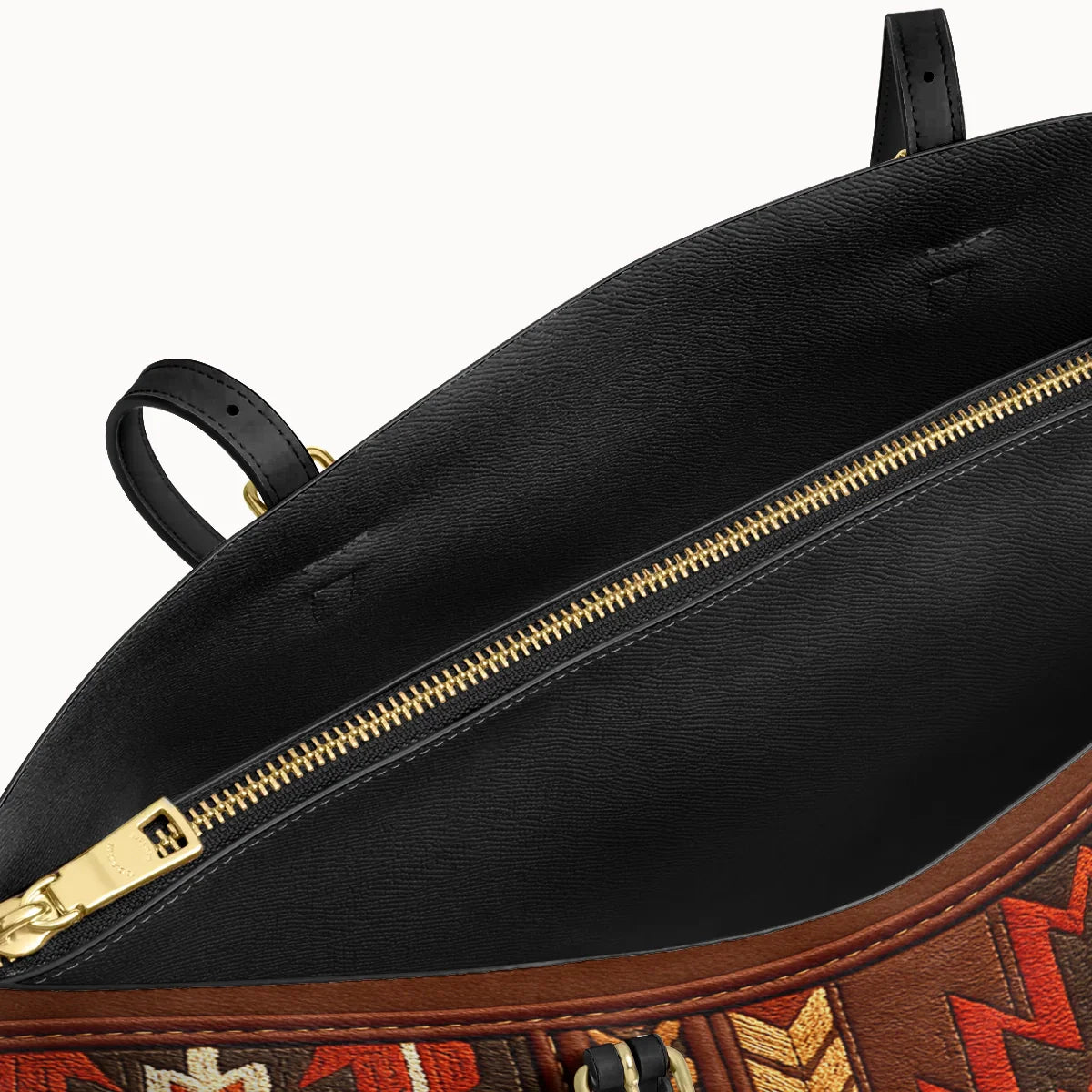  Blazing Star Leather Tote Bag