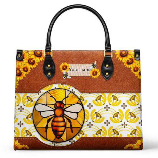  Leather Bag Bee Sunshine