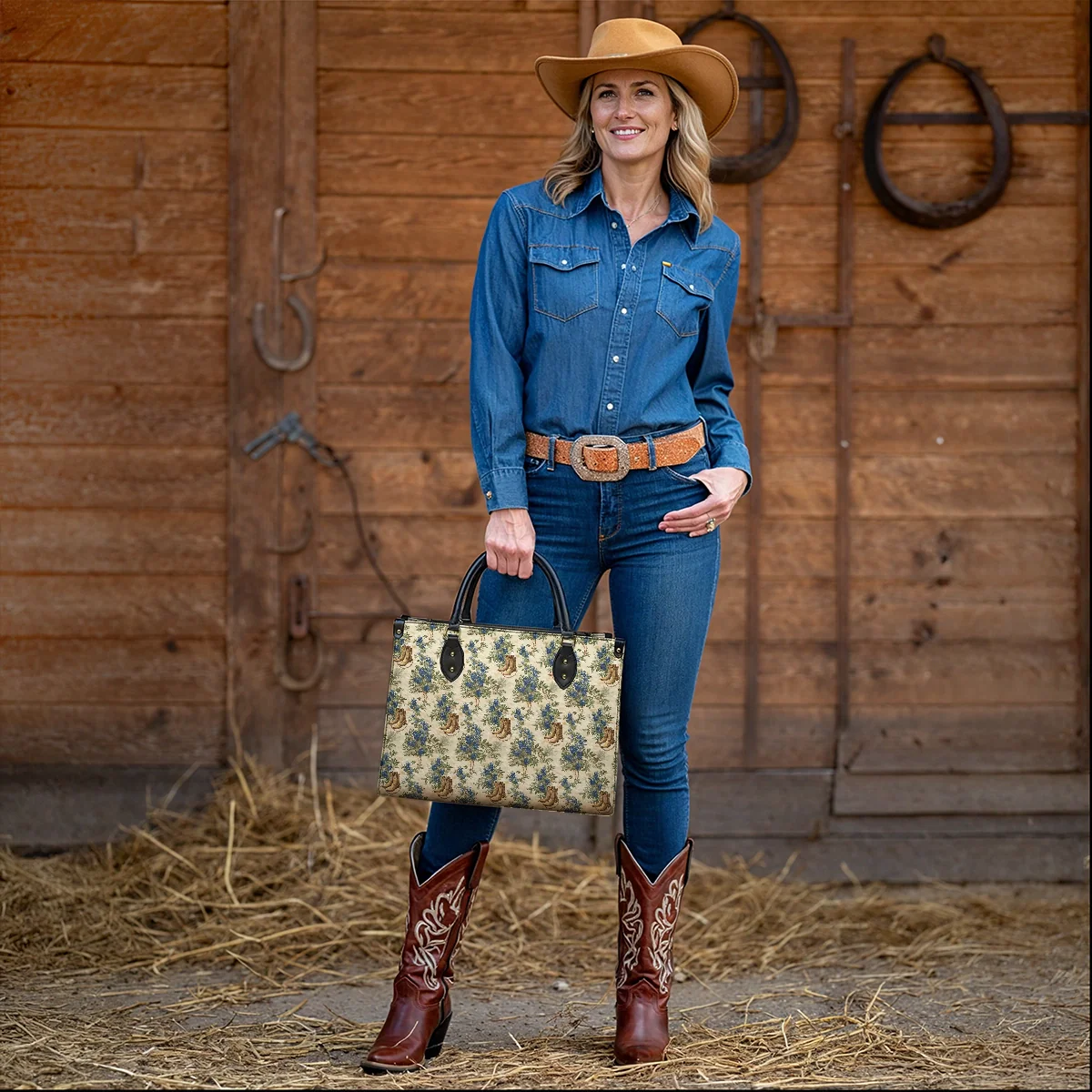  Texan Bloom Leather Bag