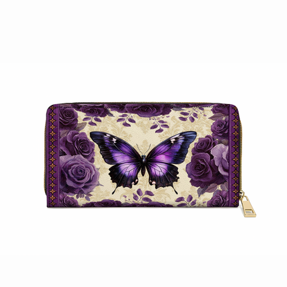  Leather Clutch Purse With Wristlet Strap Handle Antique Elegance