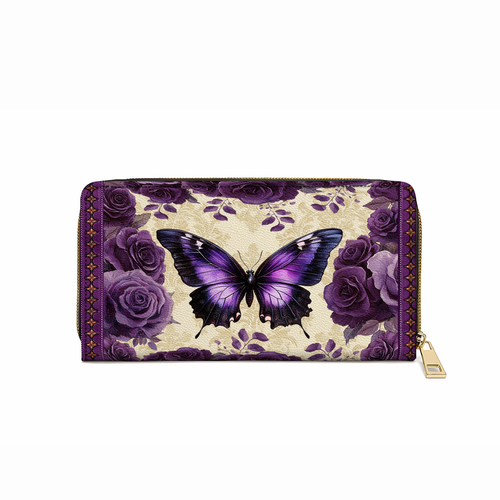  Leather Clutch Purse With Wristlet Strap Handle Antique Elegance