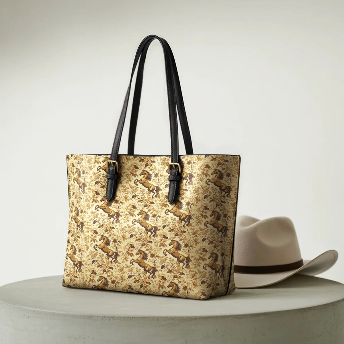  Bronze Meadow Leather Tote Bag