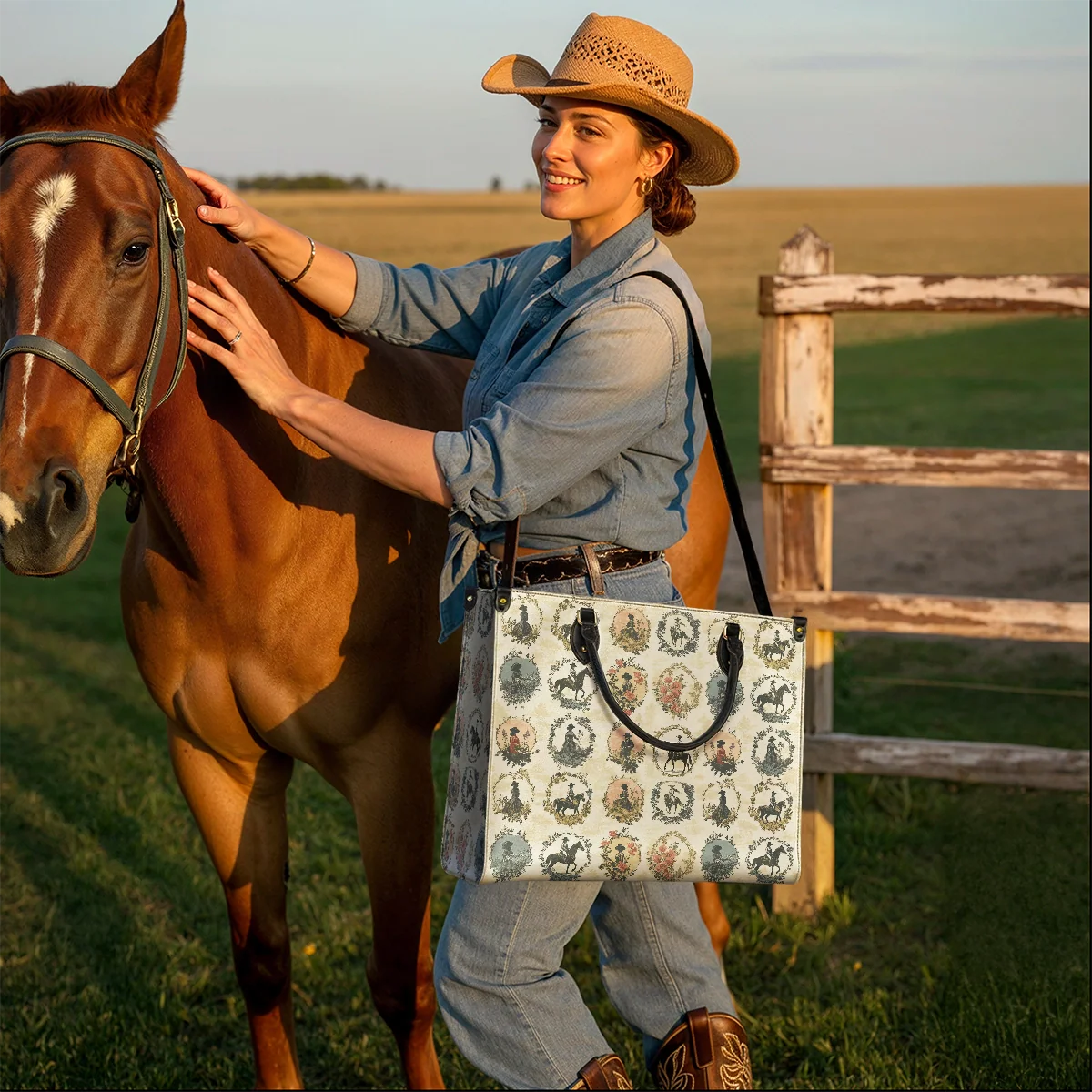  Echoes of Courtship Leather Bag