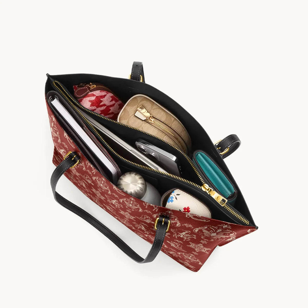  Rodeo Rouge Leather Tote Bag