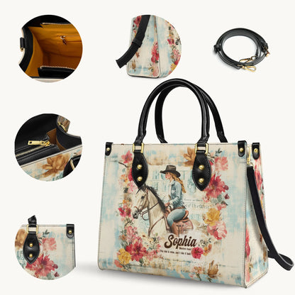  Personalized Wild Grace Leather Bag
