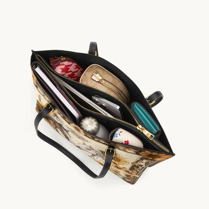  Golden Horse Harmony Leather Tote Bag