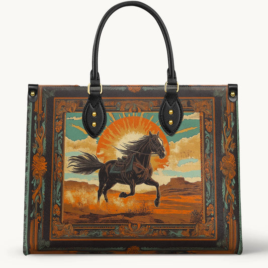  Desert Storm Horse Leather Bag
