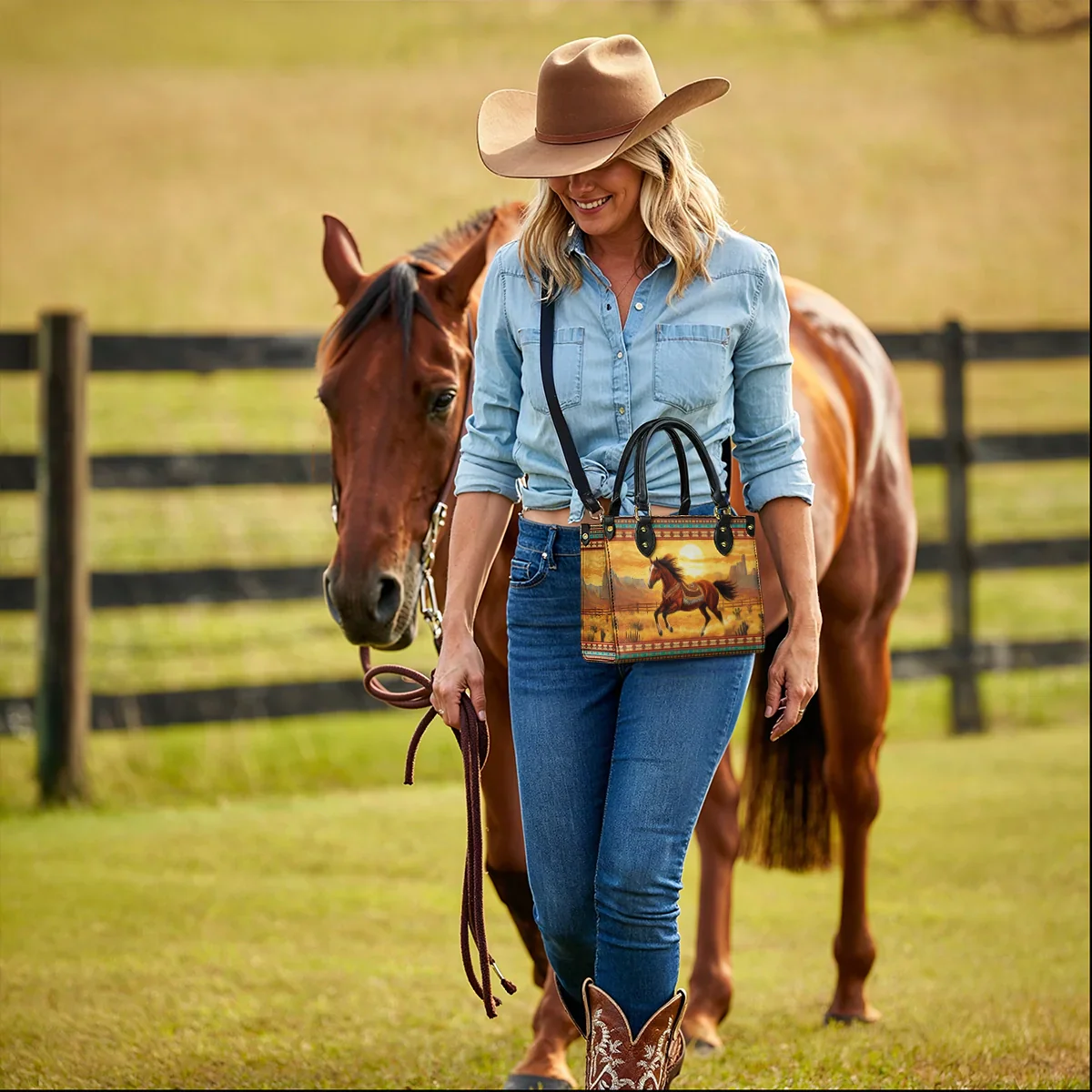 Spirit Horse Leather Bag