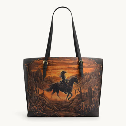  Desert Soul Leather Tote Bag