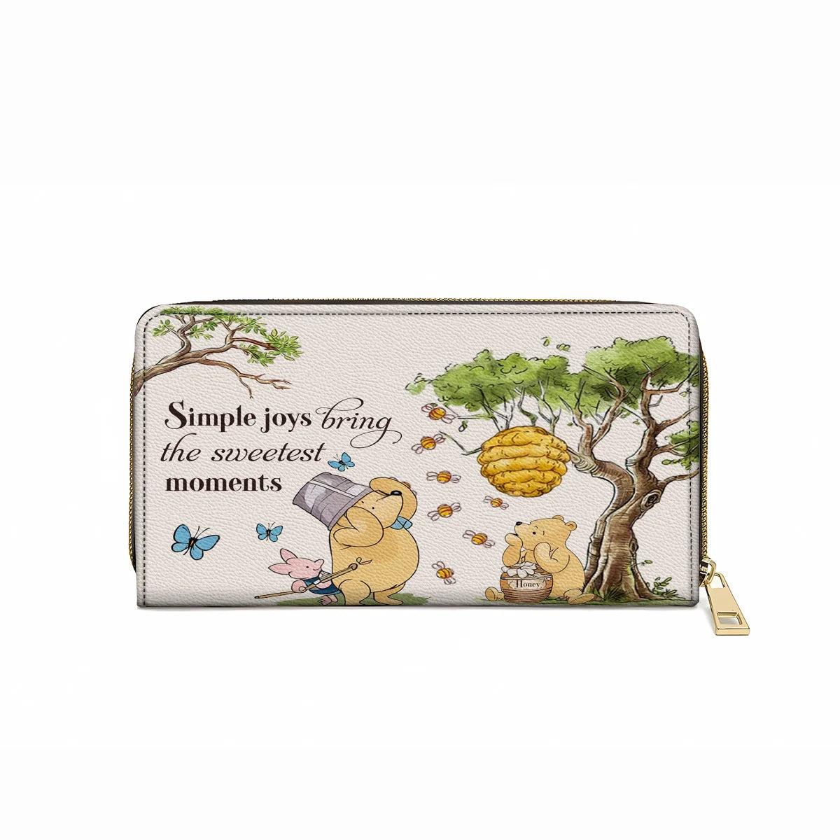  Leather Clutch Purse With Wristlet Strap Handle Sweet Moments