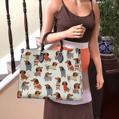  Leather Bag Dachshund Leather Bag Cute