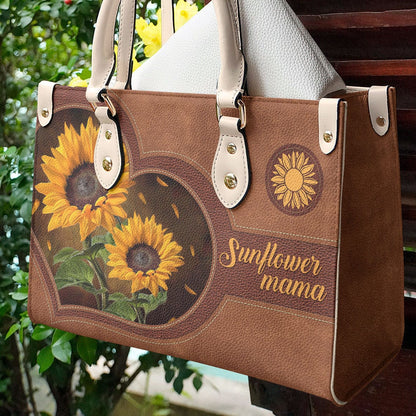  Leather Bag Sunflowers mama