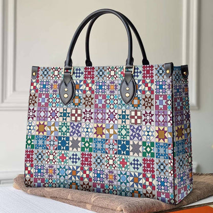  Leather Bag Traditional Quilting Blocks