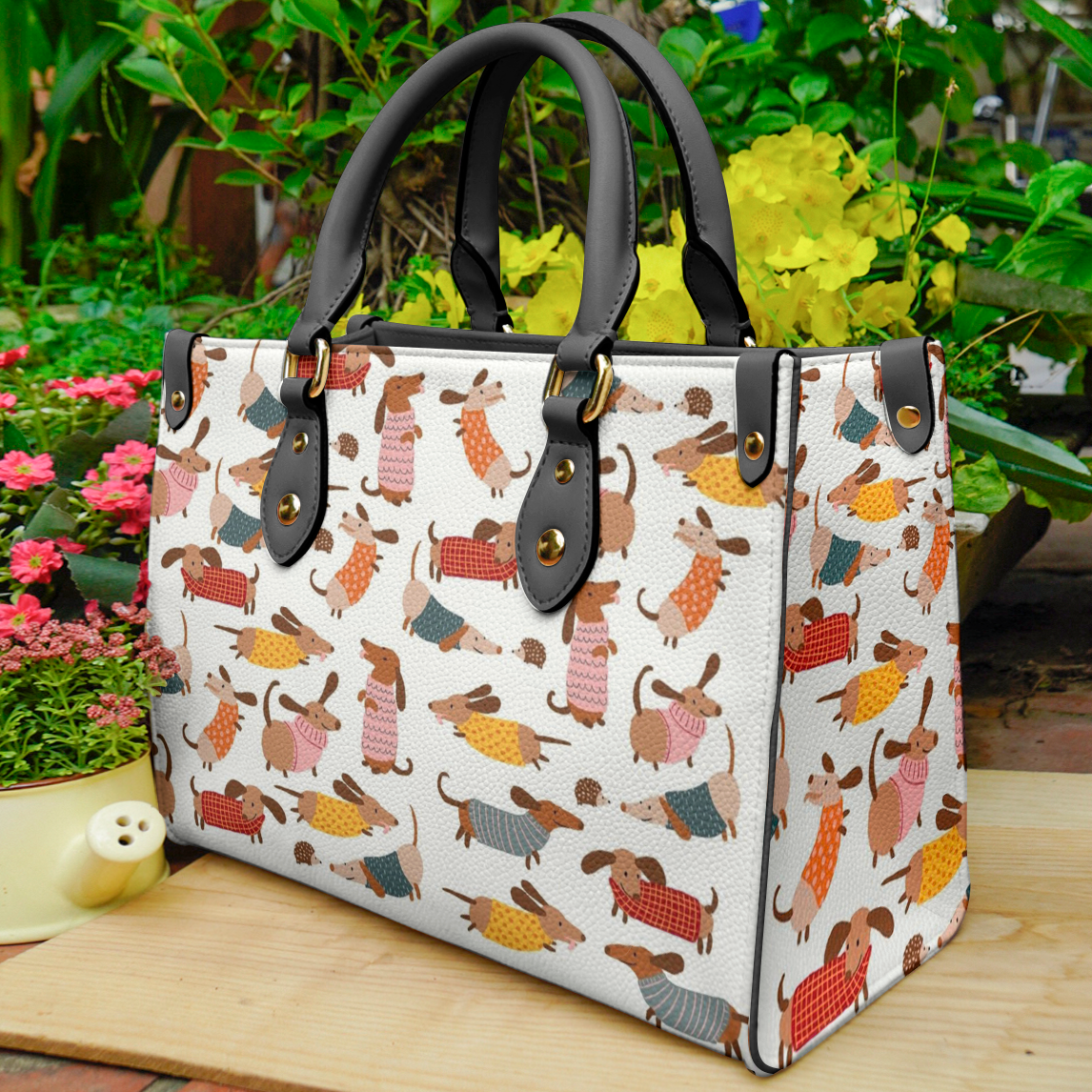  Leather Bag Dachshund Bag Traditional Cute