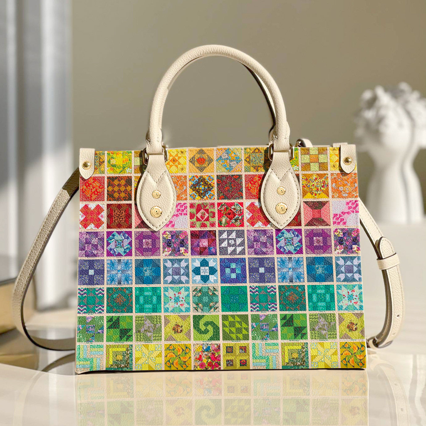  Leather Bag Quilting Leather Bag Traditional Quilting Blocks 3