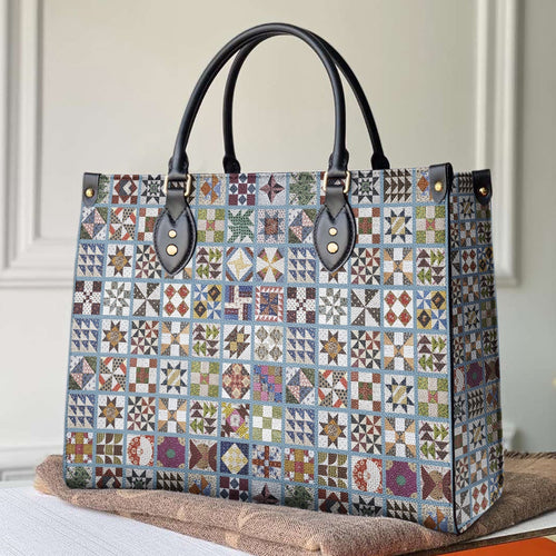  Leather Bag Traditional Quilting Blocks 5