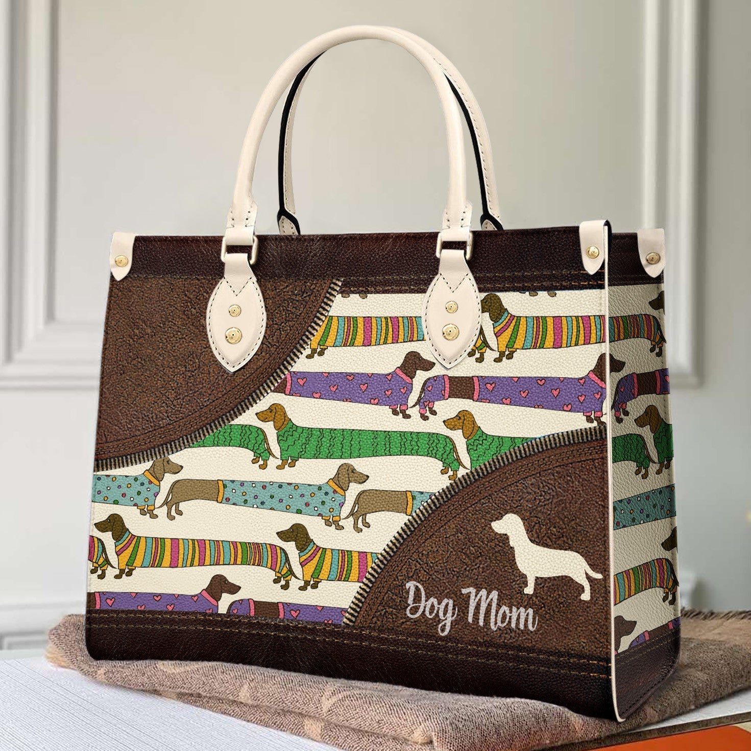  Leather Bag Dachshund Leather Bag Dog Mom