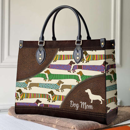  Leather Bag Dachshund Leather Bag Dog Mom