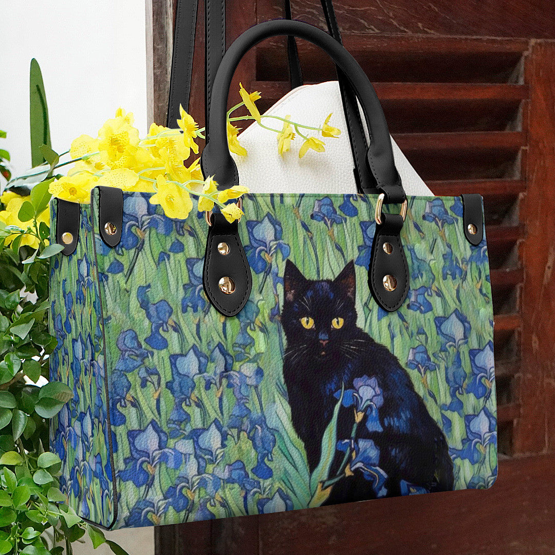  Leather Bag Cat Bag Traditional Cat with Flower