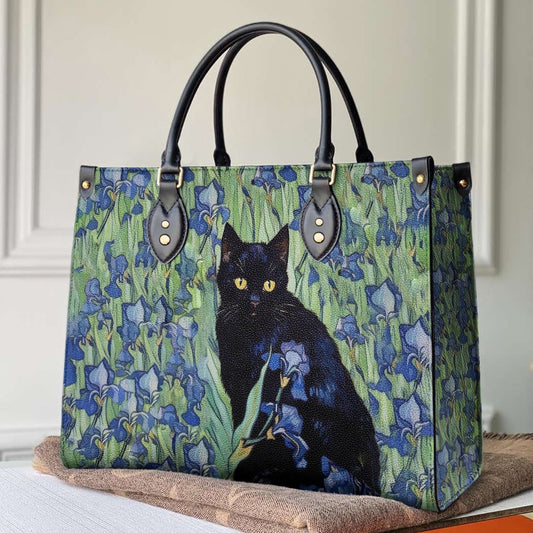  Leather Bag Cat Bag Traditional Cat with Flower