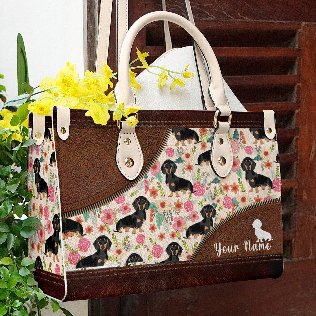  Leather Bag Dachshund Bag Traditional Dachshund Pattern 2