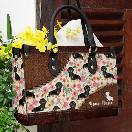  Leather Bag Dachshund Bag Traditional Dachshund Pattern 2