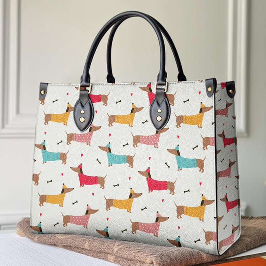  Leather Bag Dachshund Leather Bag Stylish Dachshund