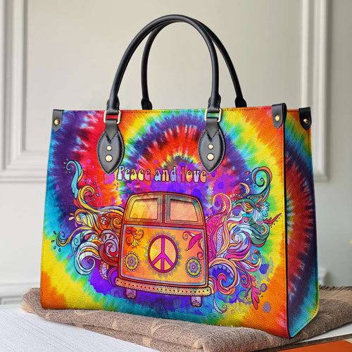  Leather Bag Hippie Leather Bag Colorful Hippie Van