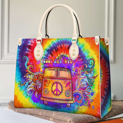  Leather Bag Hippie Leather Bag Colorful Hippie Van