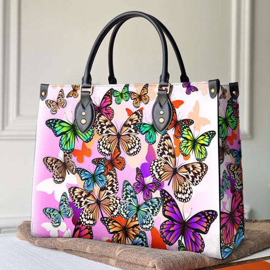  Leather Bag Butterfly Leather Bag Colorful Butterfly