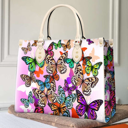  Leather Bag Butterfly Leather Bag Colorful Butterfly