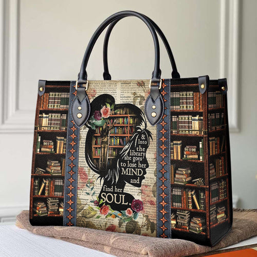  Leather Bag Reading Leather Bag Mind in Library
