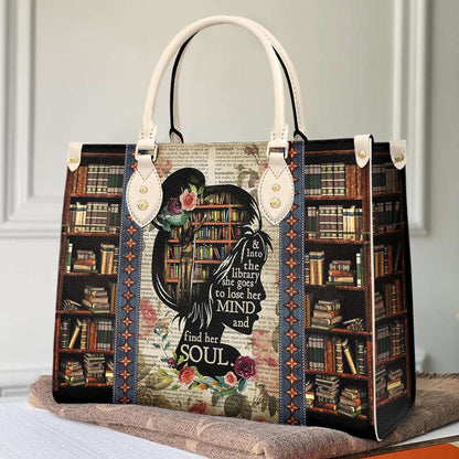  Leather Bag Reading Leather Bag Mind in Library