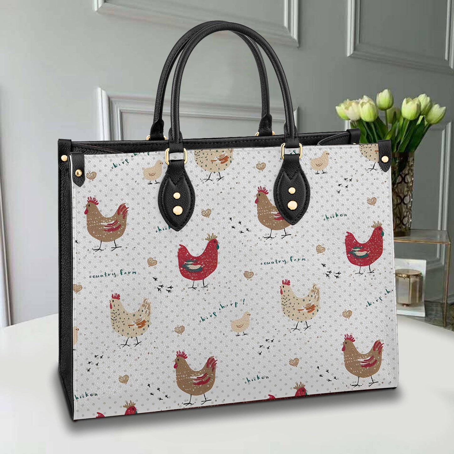  Leather Bag Chicken Personalized Leather Bag Cute Chickens
