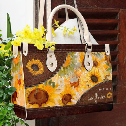  Leather Bag Flower Personalized Leather Bag Be Like A Sunflower