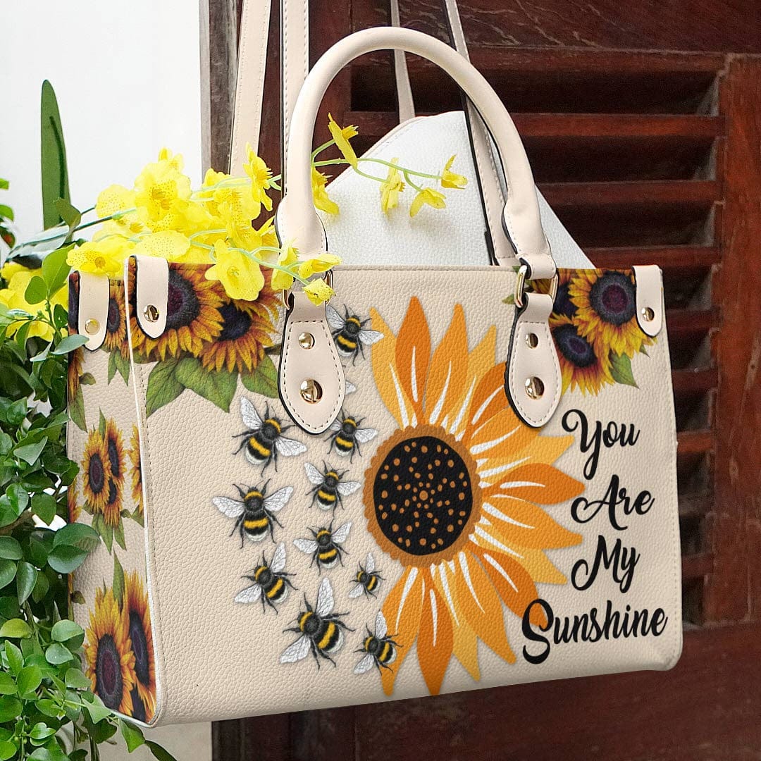 Leather Bag Sunflower Leather Bag Bee Sunshine
