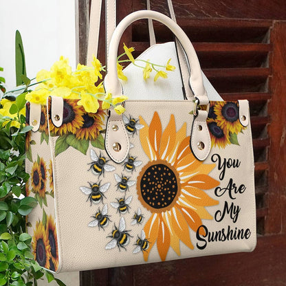  Leather Bag Sunflower Leather Bag Bee Sunshine
