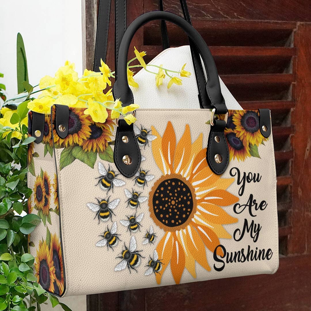  Leather Bag Sunflower Leather Bag Bee Sunshine