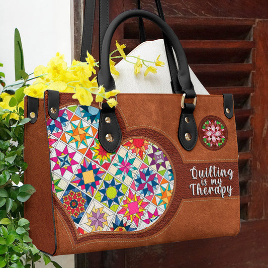  Leather Bag Quilting is my therapy