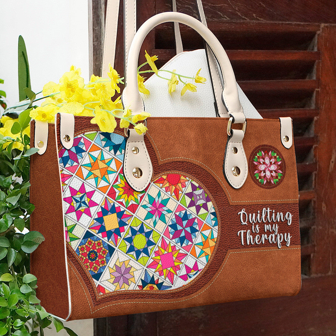  Leather Bag Quilting is my therapy